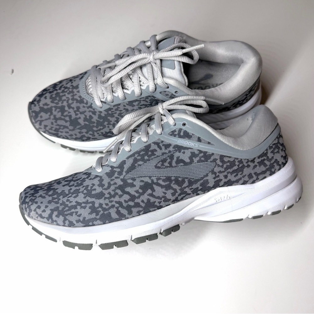 Brooks Women’s Launch 5 Gray Patterned Athletic Running Sneakers Size- 8 M - Picture 8 of 9